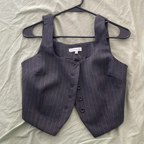 NWT Moon River Pinstripe Suit Skirt Size Small - Picture 4 of 11